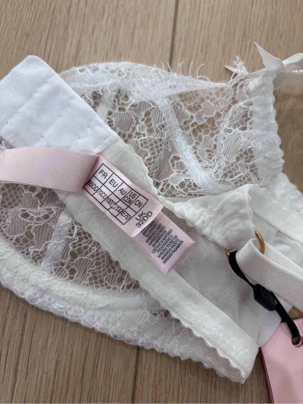 NWT Agent Provocateur White Sheer Lace Underwire Balcony Bra - Picture 4 of 5